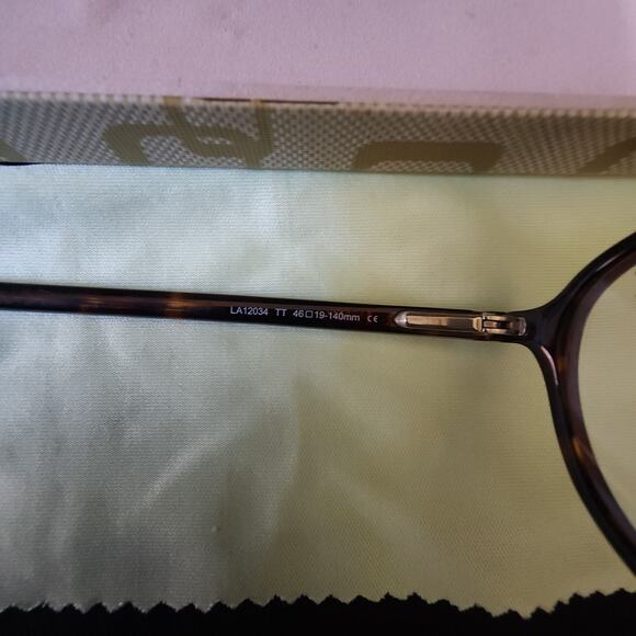 Lacoste Eyeglasses Tortoise Shell LA12034 TT 46-19- 140mm Womens Frames w/ Case - Picture 7 of 13